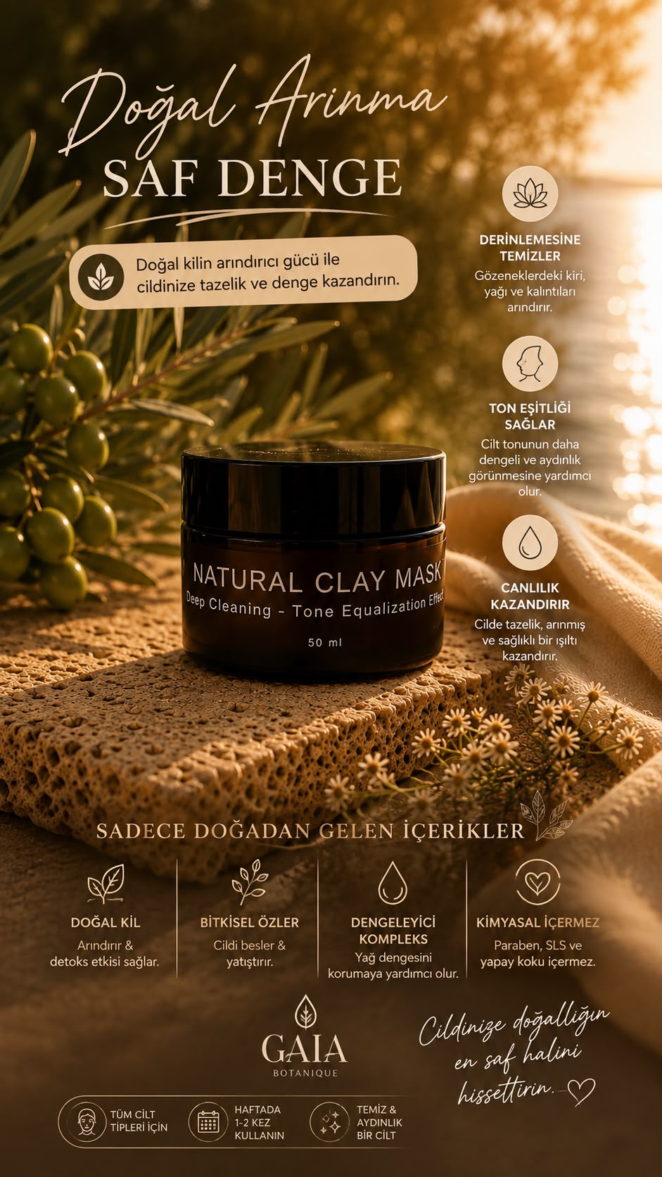 Botanique Natural Clay Mask - Görsel 3